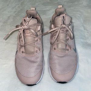 Pink Nike Training shoes. Size 8.